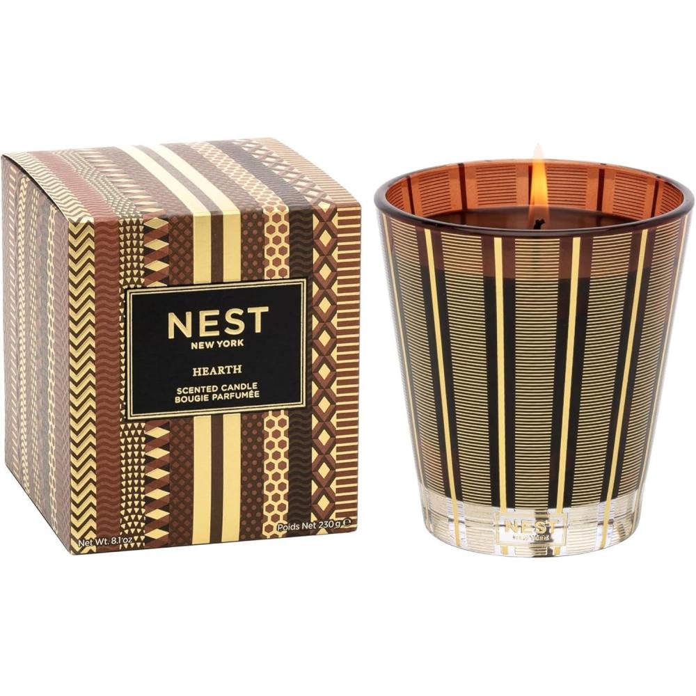 imageNEST New York Scented Classic Candle Sicilian Tangerine  81 oz  Up to 60Hour Burn Time  Reusable Glass VesselHearth