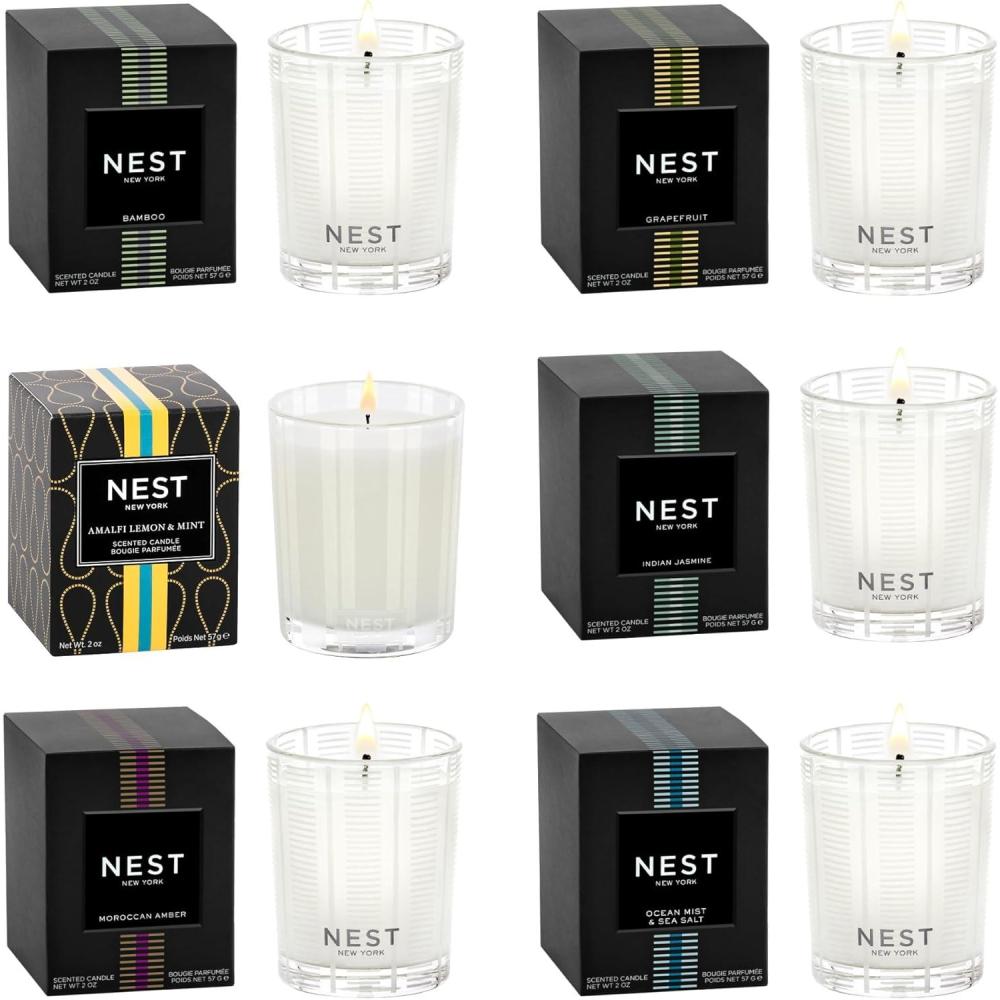imageNEST New York Votive Candle Discovery Set  Includes 6 Scented Candles  2 oz Each