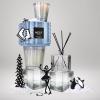 NEST New York Reed Diffuser, Crystallized Ginger & Vanilla Bean – 5.9 fl oz – Fragrance for Up to 90 Days – Reusable, Refillable Glass Holder – Includes 8 All-Natural Reed Sticks – Flame Free(Blue Cypress & Snow)