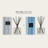 NEST New York Reed Diffuser, Crystallized Ginger & Vanilla Bean – 5.9 fl oz – Fragrance for Up to 90 Days – Reusable, Refillable Glass Holder – Includes 8 All-Natural Reed Sticks – Flame Free(Blue Cypress & Snow)