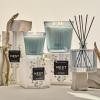 NEST New York Reed Diffuser, Himalayan Salt & Rosewater – 5.9 fl oz – Fragrance for Up to 90 Days – Reusable, Refillable Glass Holder – Includes 8 All-Natural Reed Sticks – Flame Free(Driftwood & Chamomile)