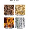 NEST New York Reed Diffuser, Moroccan Amber – 5.9 fl oz – Fragrance for Up to 90 Days – Reusable, Refillable Glass Holder – Includes 8 All-Natural Reed Sticks – Flame Free(Hearth)