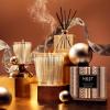 NEST New York Reed Diffuser, Moroccan Amber – 5.9 fl oz – Fragrance for Up to 90 Days – Reusable, Refillable Glass Holder – Includes 8 All-Natural Reed Sticks – Flame Free(Amber & Incense)