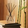 NEST New York Reed Diffuser, Moroccan Amber – 5.9 fl oz – Fragrance for Up to 90 Days – Reusable, Refillable Glass Holder – Includes 8 All-Natural Reed Sticks – Flame Free(Bamboo)