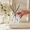 NEST New York Reed Diffuser, Santorini Olive & Citron – 5.9 fl oz – Fragrance for Up to 90 Days – Reusable, Refillable Glass Holder – Includes 8 All-Natural Reed Sticks – Flame Free