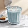 NEST New York Scented Luxury 4-Wick Candle, Lime Zest & Matcha – 43.7 oz – Up to 120-Hour Burn Time – Reusable Glass Vessel(Driftwood & Chamomile)