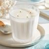 NEST New York Scented Luxury 4-Wick Candle, Ocean Mist & Sea Salt – 43.7 oz – Up to 120-Hour Burn Time – Reusable Glass Vessel