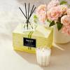 NEST New York Scented Petite Candle (4.5 oz) & Diffuser (1.3 fl oz) Set, Grapefruit – Reusable Glass Vessel – Vegan, Cruelty Free