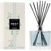 NEST New York Reed Diffuser, Himalayan Salt & Rosewater – 5.9 fl oz – Fragrance for Up to 90 Days – Reusable, Refillable Glass Holder – Includes 8 All-Natural Reed Sticks – Flame Free(Driftwood & Chamomile)