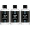 NEST New York Reed Diffuser Liquid Refill Bundle, Cedar Leaf & Lavender – Includes Three 5.9 fl oz Refill Bottles(Ocean Mist & Sea Salt)
