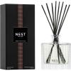NEST New York Reed Diffuser, Moroccan Amber – 5.9 fl oz – Fragrance for Up to 90 Days – Reusable, Refillable Glass Holder – Includes 8 All-Natural Reed Sticks – Flame Free(Rose Noir & Oud)