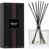 NEST New York Reed Diffuser, Moroccan Amber – 5.9 fl oz – Fragrance for Up to 90 Days – Reusable, Refillable Glass Holder – Includes 8 All-Natural Reed Sticks – Flame Free(Moroccan Amber)