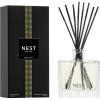 NEST New York Reed Diffuser, Moroccan Amber – 5.9 fl oz – Fragrance for Up to 90 Days – Reusable, Refillable Glass Holder – Includes 8 All-Natural Reed Sticks – Flame Free(Grapefruit)