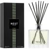 NEST New York Reed Diffuser, Moroccan Amber – 5.9 fl oz – Fragrance for Up to 90 Days – Reusable, Refillable Glass Holder – Includes 8 All-Natural Reed Sticks – Flame Free(Bamboo)