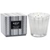 NEST New York Scented 3-Wick Candle, Ocean Mist & Sea Salt – 21.2 oz – Up to 100-Hour Burn Time – Reusable Glass Vessel(Amber & Incense)