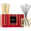 NEST New York Scented Classic Candle (8.1 oz) & Diffuser (5.9 fl oz) Set, Holiday – Reusable Glass Vessel – Vegan, Cruelty Free(Holiday)