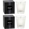 NEST New York Scented Classic Candle Duo, Forest Rain – 8.1 oz, Pack of 2 – Up to 60-Hour Burn Time Each – Reusable Glass Vessel(Cedar Leaf & Lavender)