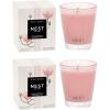 NEST New York Scented Classic Candle Duo, Himalayan Salt & Rosewater – 8.1 oz, Pack of 2 – Up to 60-Hour Burn Time Each – Reusable Glass Vessel(Himalayan Salt & Rosewater)