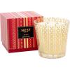 NEST New York Scented Luxury 4-Wick Candle, Birchwood Pine – 43.7 oz – Up to 120-Hour Burn Time – Reusable Glass Vessel(Holiday)