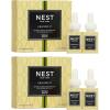 NEST New York Smart Home Fragrance Diffuser Refill Smart Vials, Grapefruit – 4 Diffuser Refill Smart Vials, Set of 2 – Designed for NEST x Pura 3 and NEST x Pura 4 Diffusers – Cruelty Free, Vegan(Grapefruit)