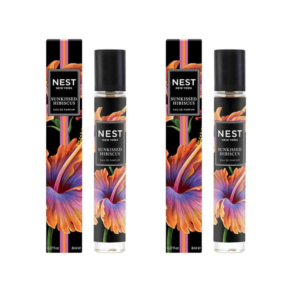 imageNEST New York Sunkissed Hibiscus Eau de Parfum Travel Spray  8 mL Each Pack of 2  Vegan ampamp Cruelty FreeSunkissed Hibiscus