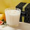 NEST New York Scented Luxury 4-Wick Candle, Grapefruit – 43.7 oz – Up to 120-Hour Burn Time – Reusable Glass Vessel(Grapefruit)