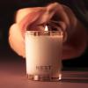NEST New York Scented Votive Candle, Moroccan Amber – 2 oz – Up to 28-Hour Burn Time – Reusable Glass Vessel(Rose Noir & Oud)