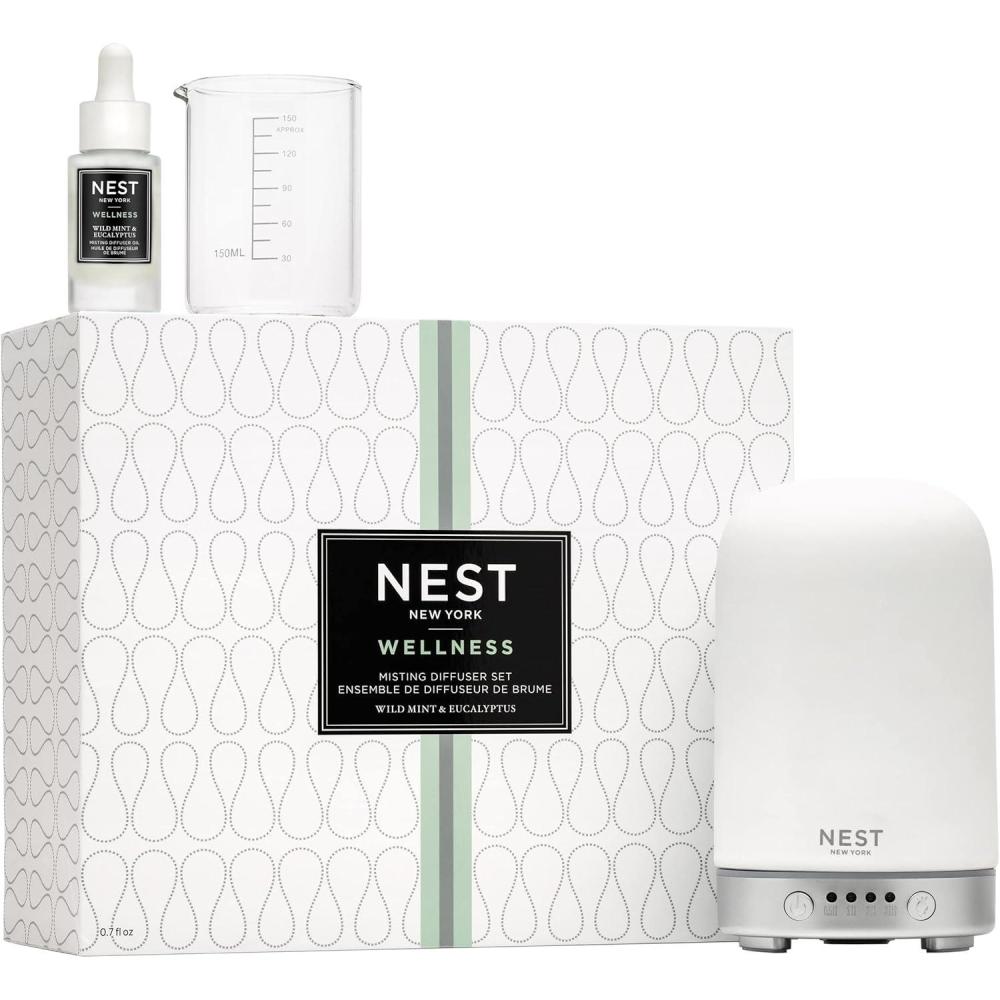 imageNEST New York Misting Diffuser Set with Wild Mint ampamp Eucalyptus Oil