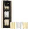 NEST New York Festive Votive Trio – Includes Holiday, Birchwood Pine + Blue Cypress & Snow (2 oz Each) – Up to 28-Hour Burn Time Each – Reusable Glass Vessel