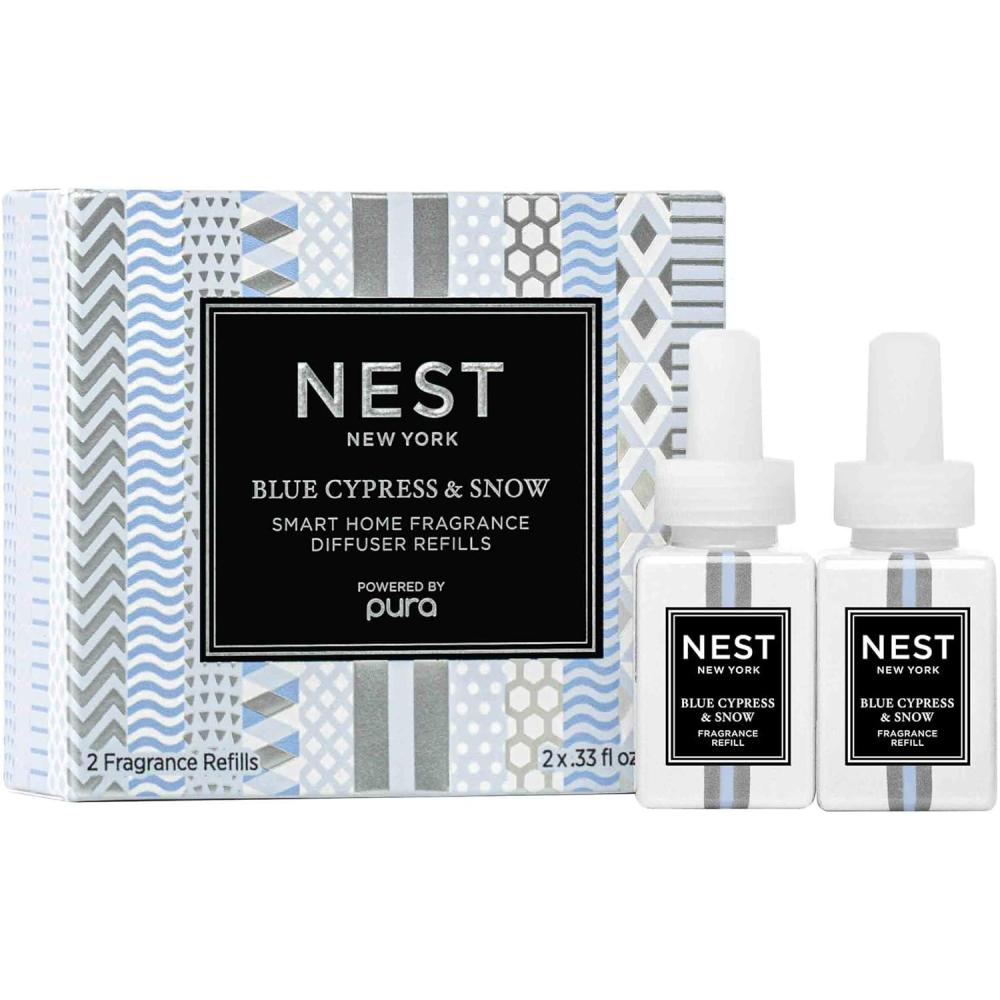 image:imageNEST New York Lime Zest amp Matcha Smart Home Fragrance Diffuser Refill Set of 2Blue Cypress Snow