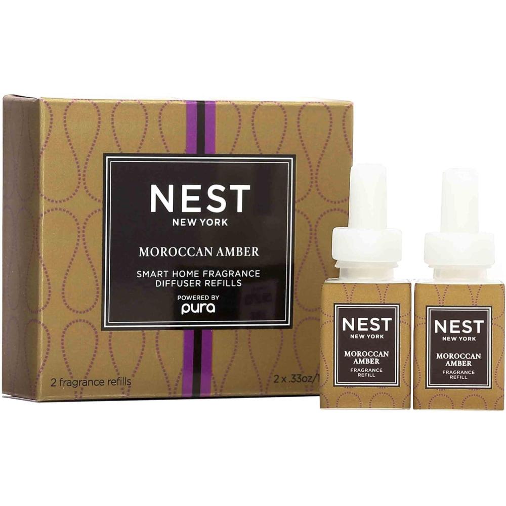 image:imageNEST New York Lime Zest amp Matcha Smart Home Fragrance Diffuser Refill Set of 2Moroccan Amber