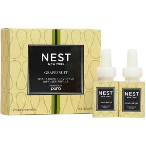 NEST New York Lime Zest & Matcha Smart Home Fragrance Diffuser Refill, Set of 2(Grapefruit)