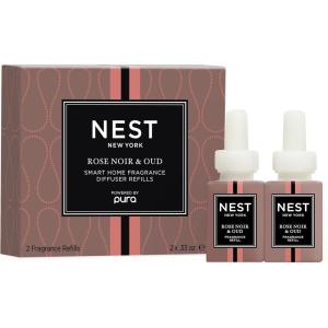 NEST New York Lime Zest & Matcha Smart Home Fragrance Diffuser Refill, Set of 2(Rose Noir & Oud)