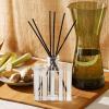 NEST New York Reed Diffuser, Lemongrass & Ginger – 5.9 fl oz – Fragrance for Up to 90 Days – Reusable, Refillable Glass Holder – Includes 8 All-Natural Reed Sticks – Flame Free