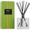 NEST New York Reed Diffuser, Lemongrass & Ginger – 5.9 fl oz – Fragrance for Up to 90 Days – Reusable, Refillable Glass Holder – Includes 8 All-Natural Reed Sticks – Flame Free